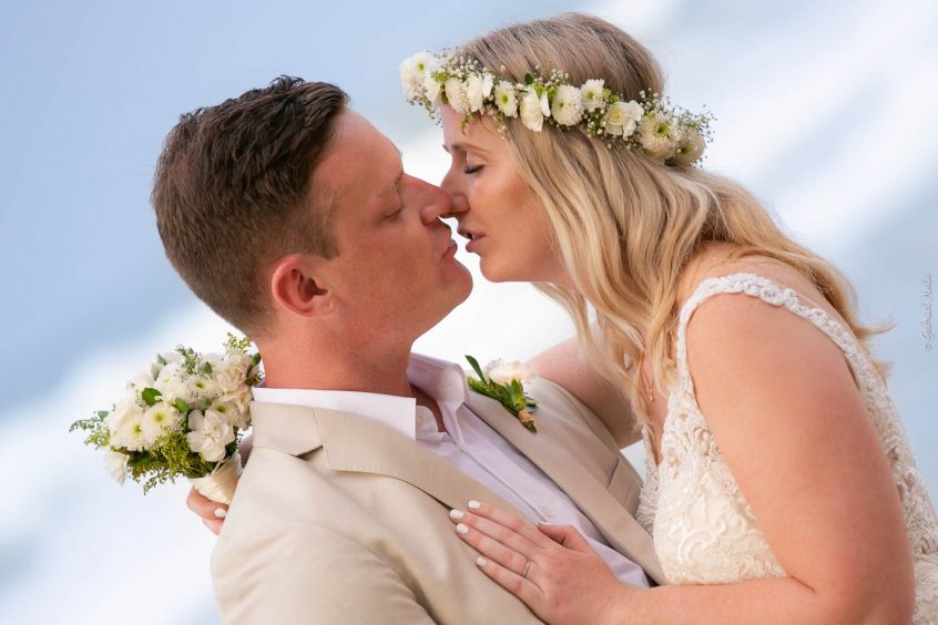 Bouquet Crown and Boutonniere for Wedding in Costa Rica